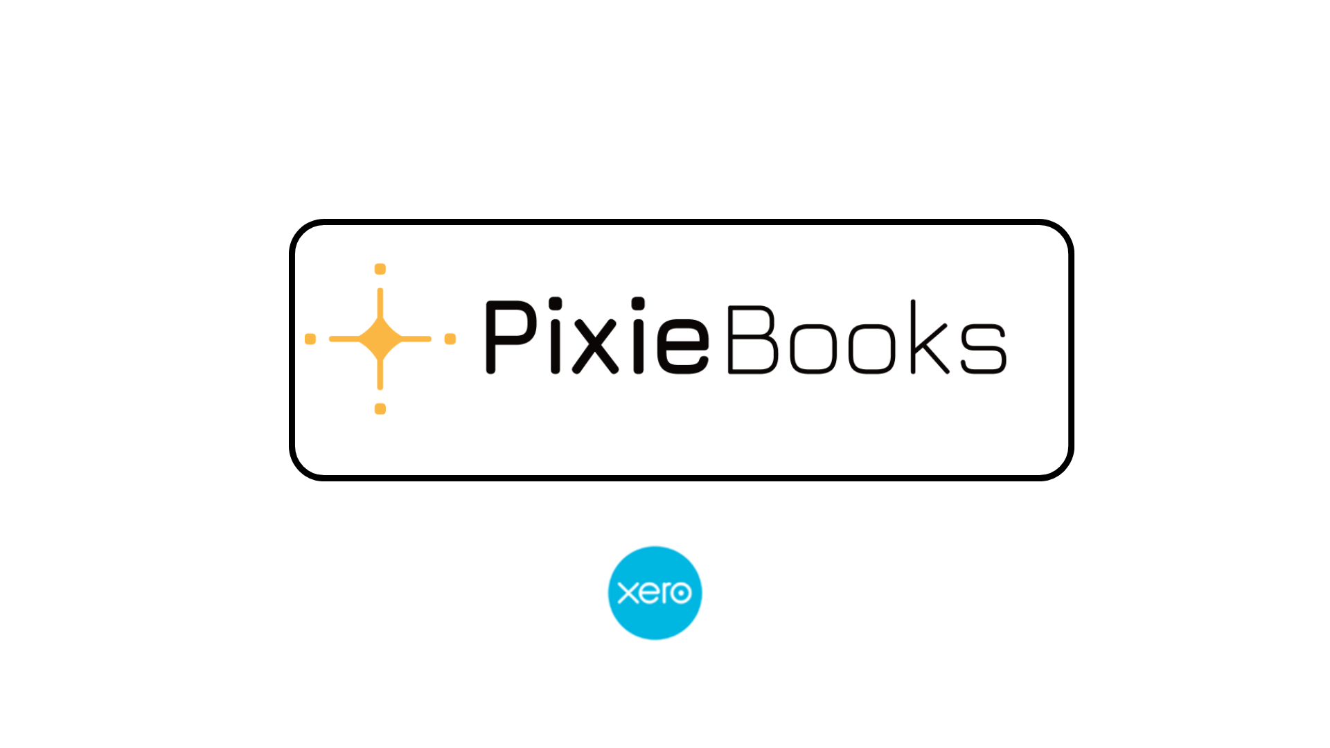 PixieBooks logo in capsule with Xero logo